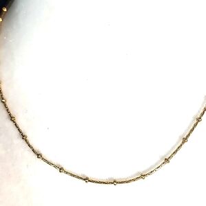 Madewell Tiny Dots Gold Plated Necklace 17"